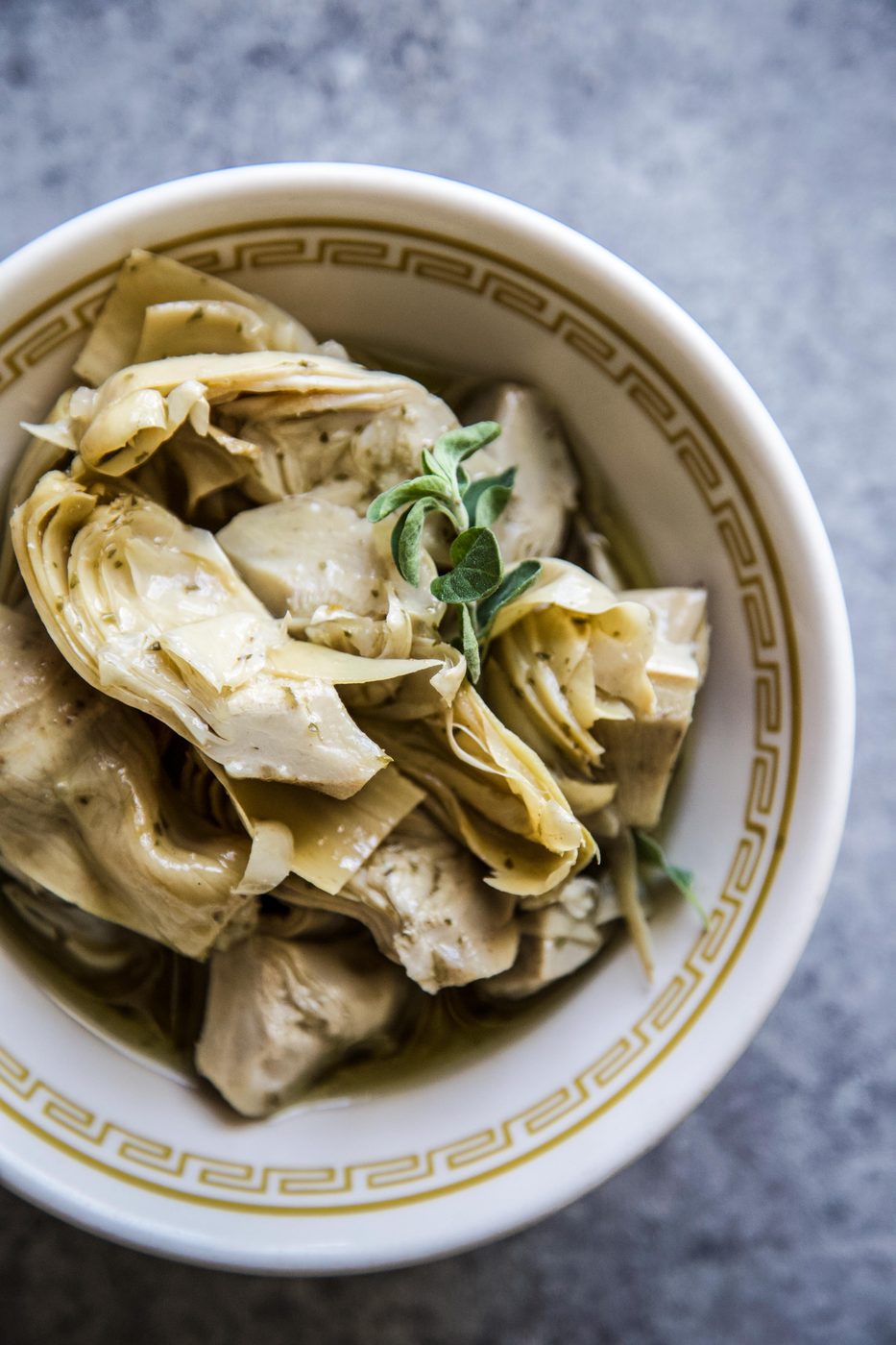 artichokes in a bowl
