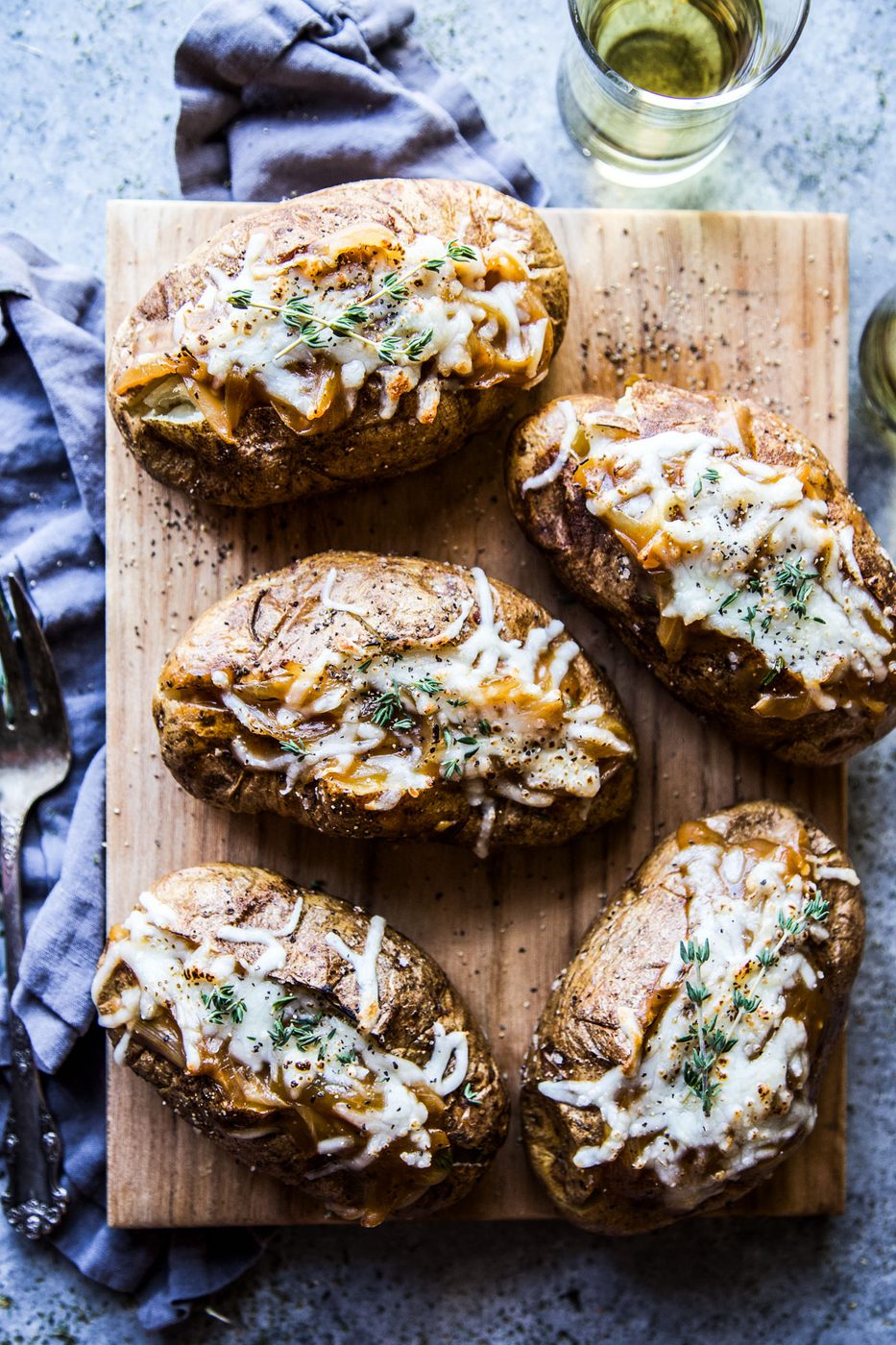 Loaded French Onion Baked Potatoes