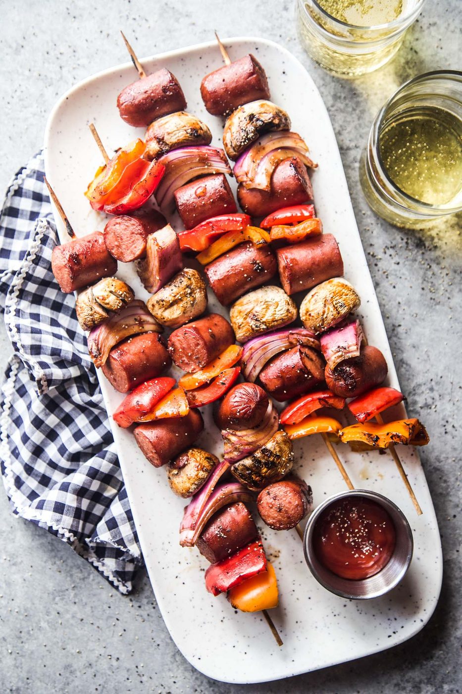 Loaded Hot Dog Skewers
