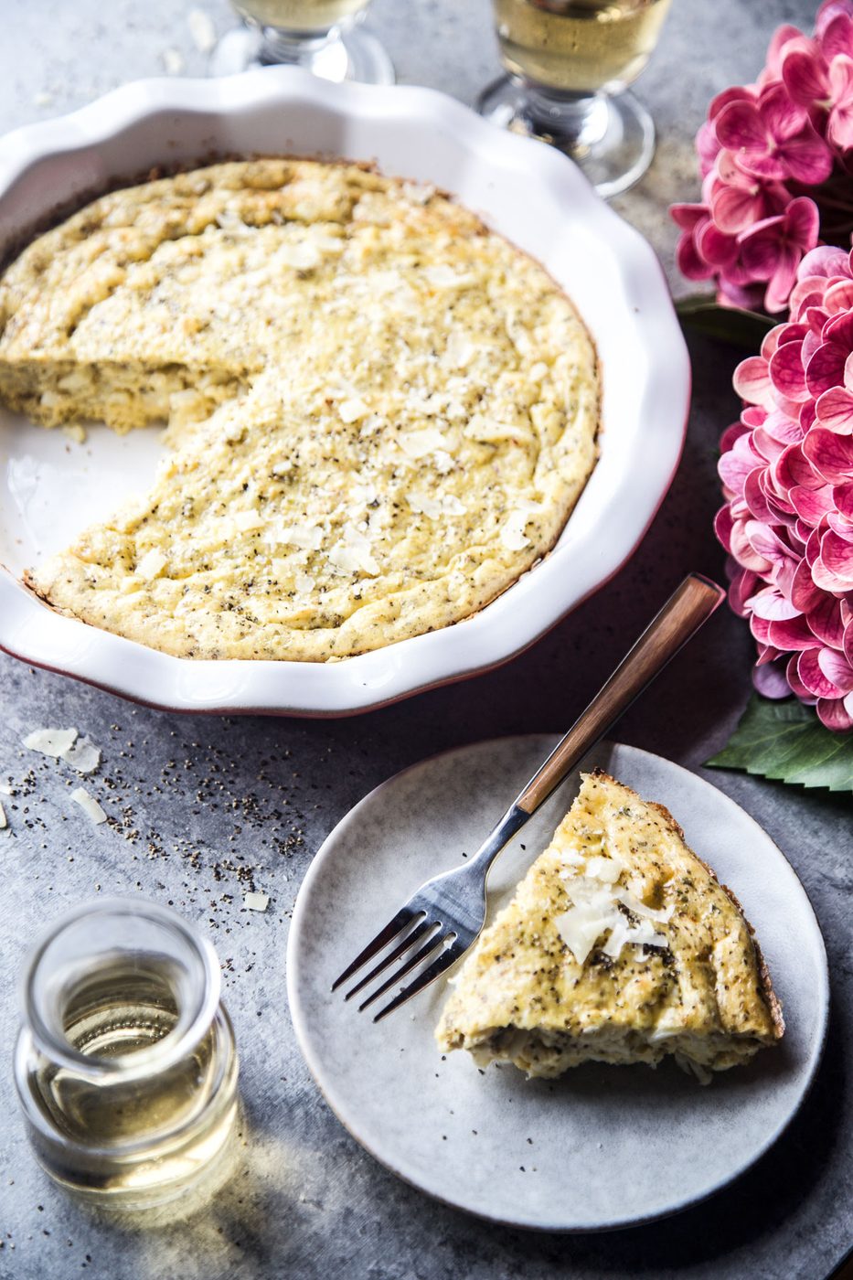 Low-Carb Cacio e Pepe Quiche