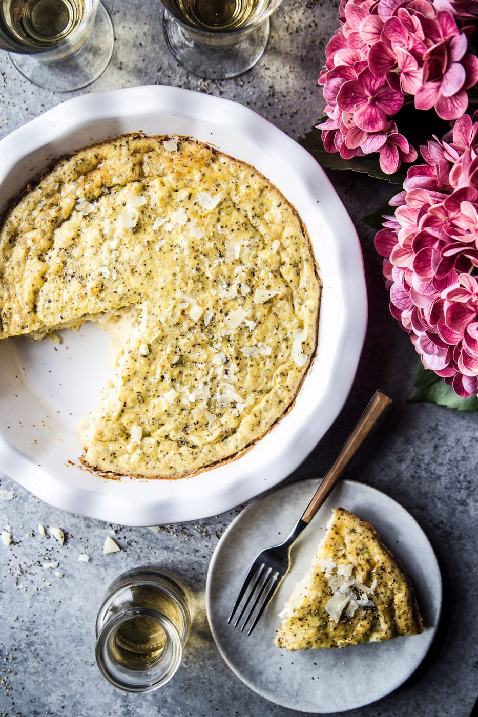 Low-Carb Cacio e Pepe Quiche