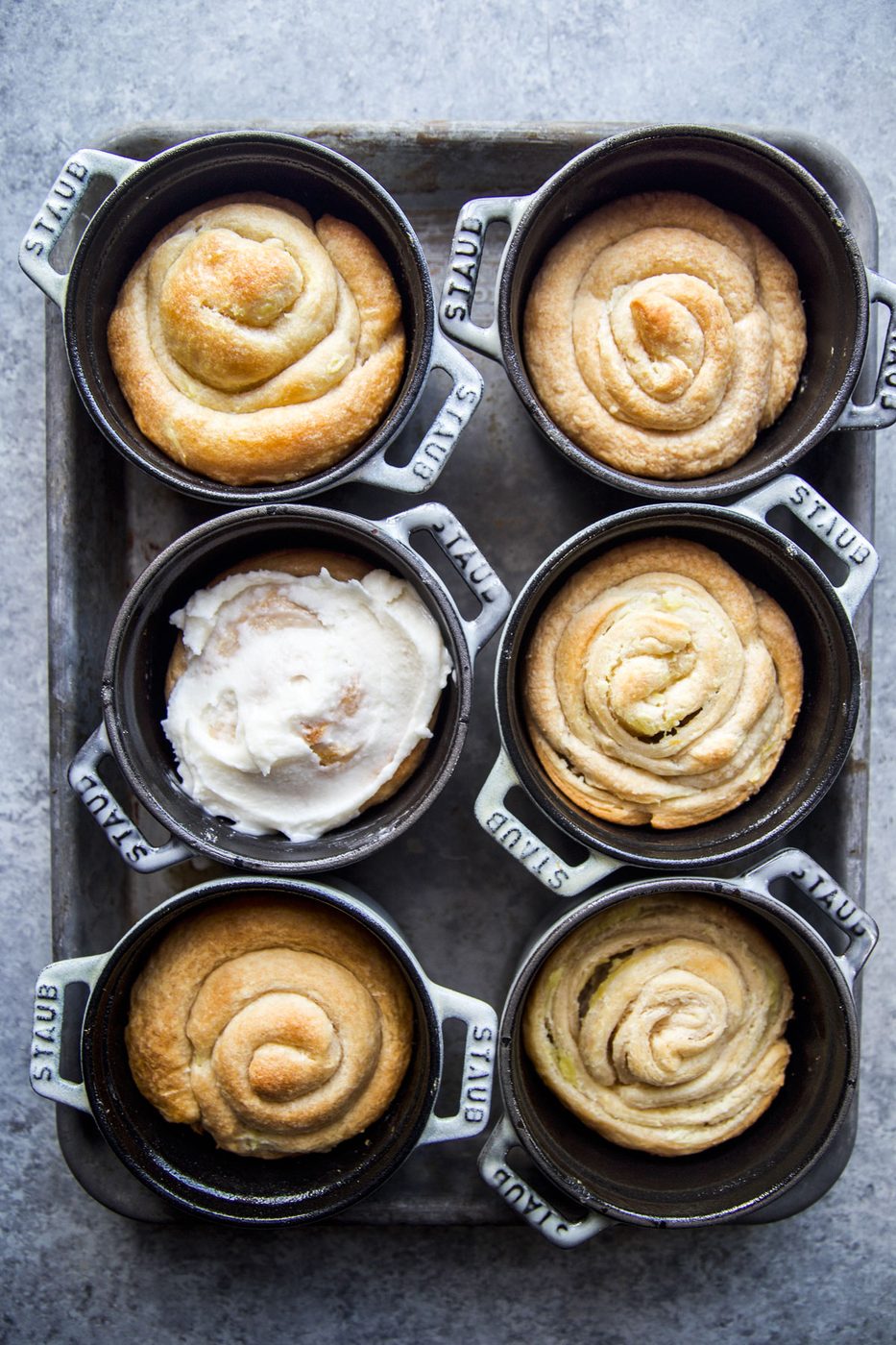 Lemon-Infused Mini Skillet Cinnamon Rolls