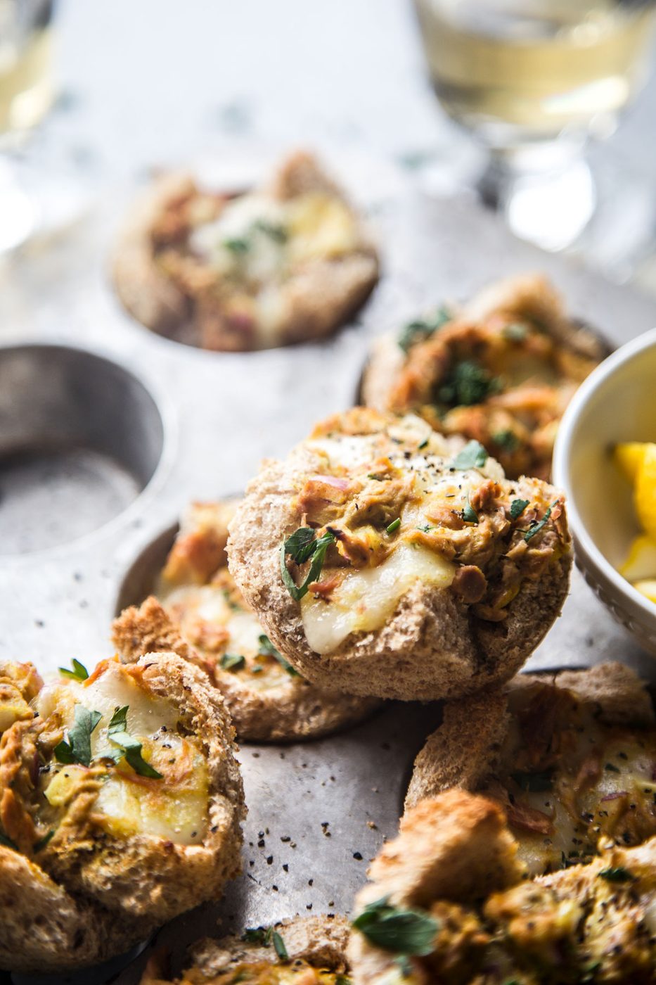 Muffin Pan Turmeric Tuna Melts