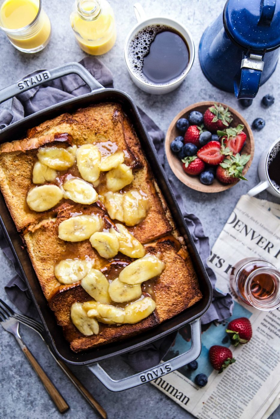 Nut Butter-Banana Stuffed French Toast Bake