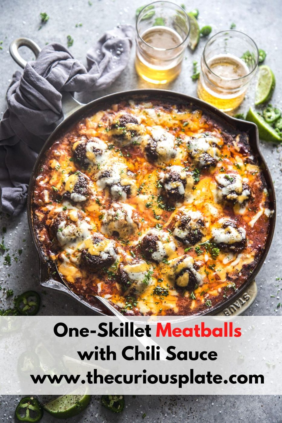 One-Skillet Meatballs with Chili Sauce