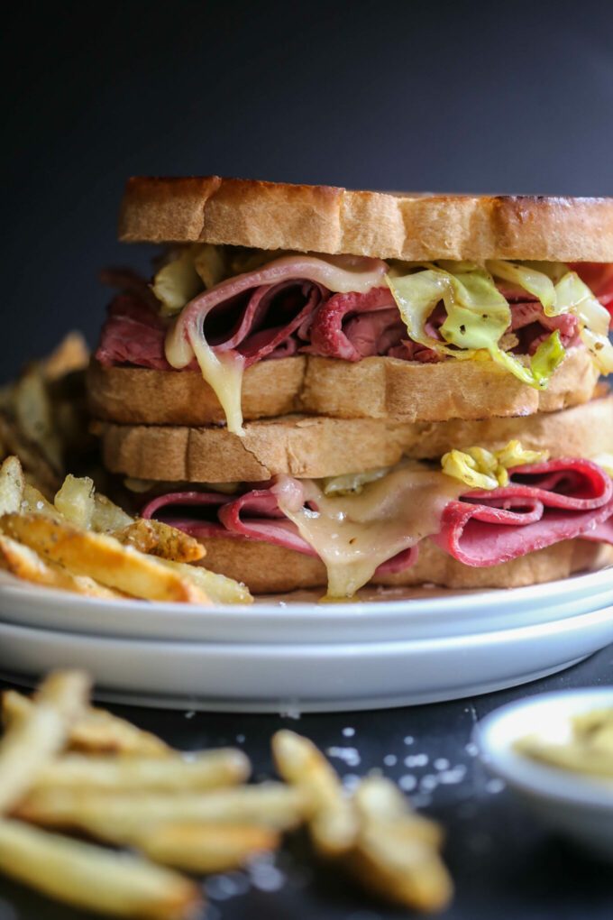 Corned Beef Melt with Caramelized Cabbage Over 29 Simple St. Patrick's Day Recipes