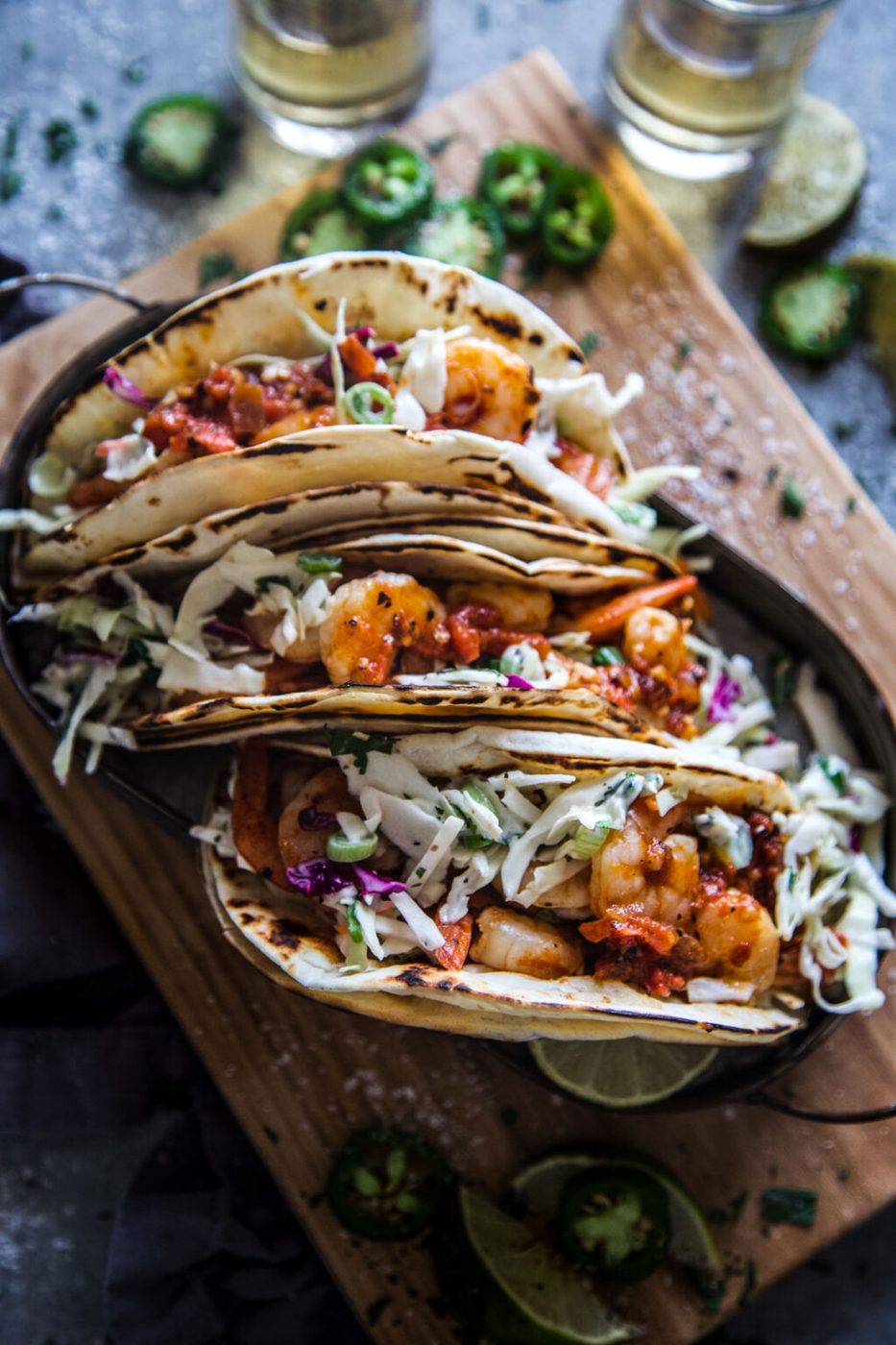 smoky shrimp tacos