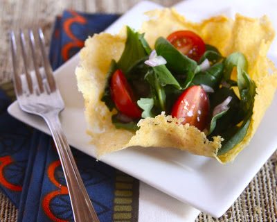 Parmesan salad cups for salad week