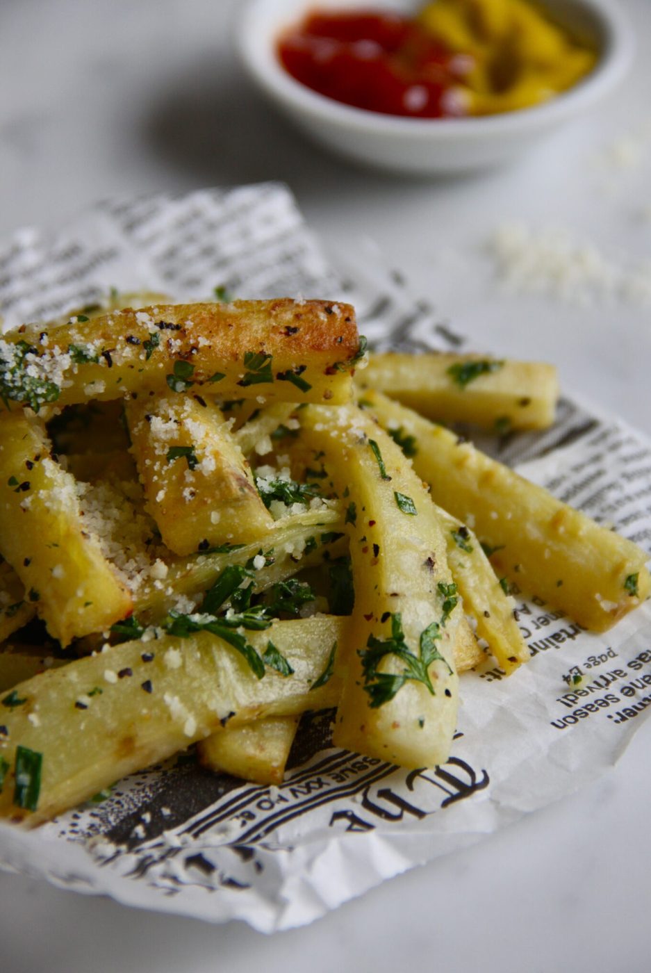 Parsnip parmesan truffle fries