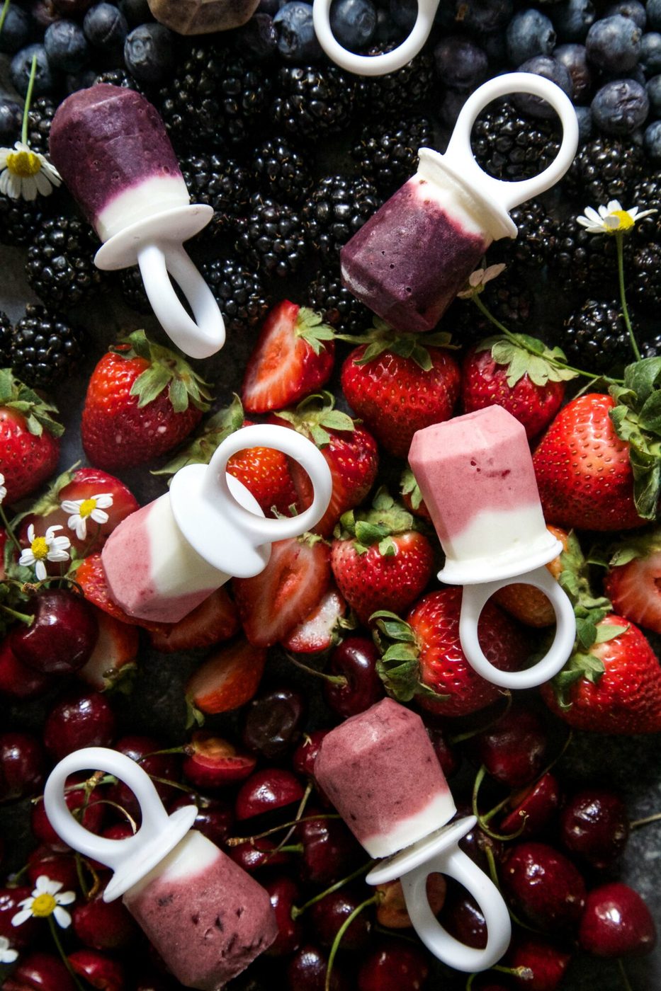 Patriotic Smoothie Ring Pops