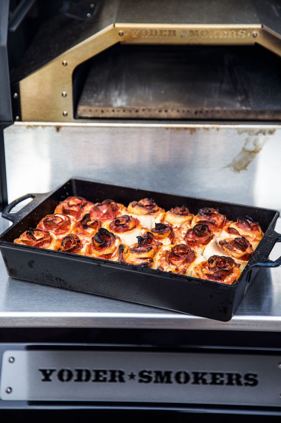 Detroit-Style Pepperoni Rose Pizza