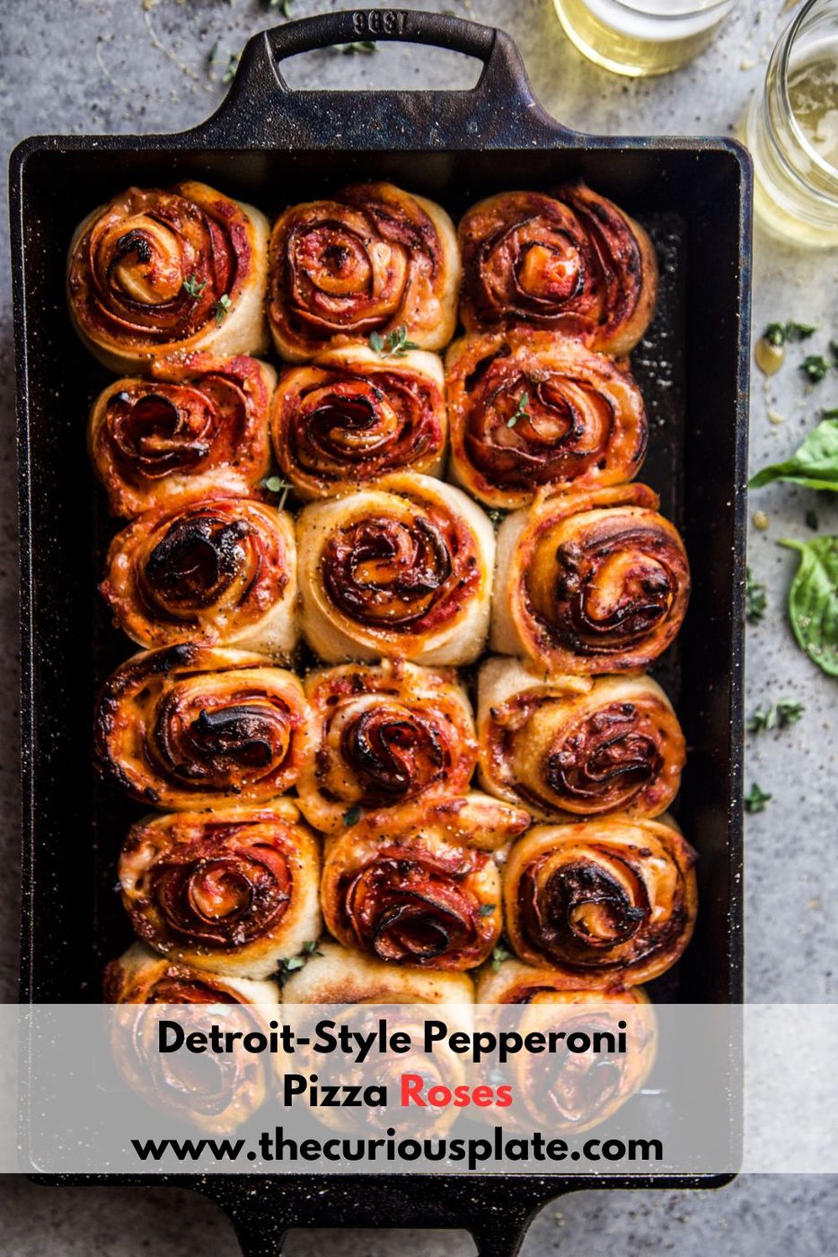 Detroit-Style Pepperoni Rose Pizza