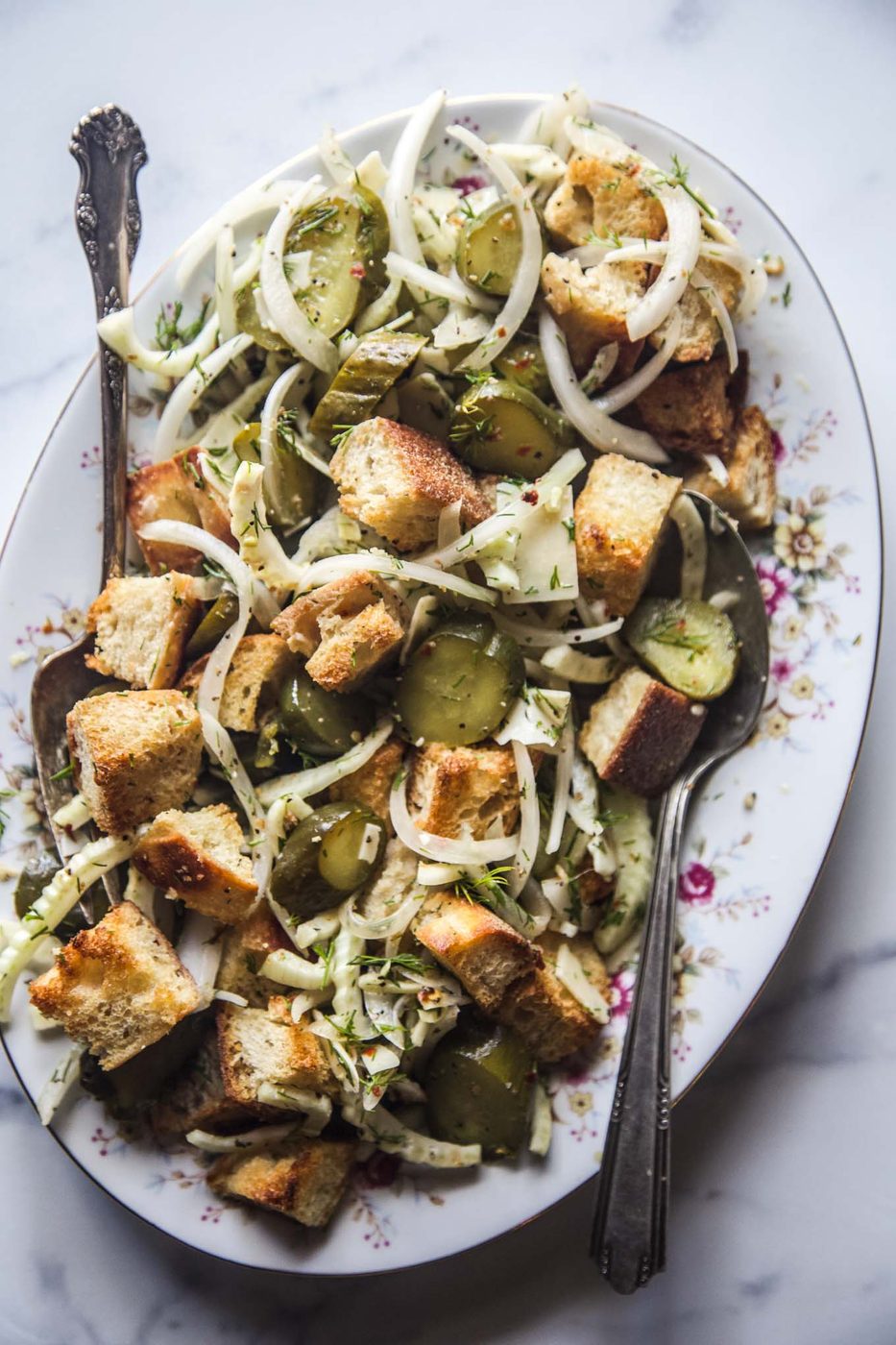 Pickle Panzanella Salad