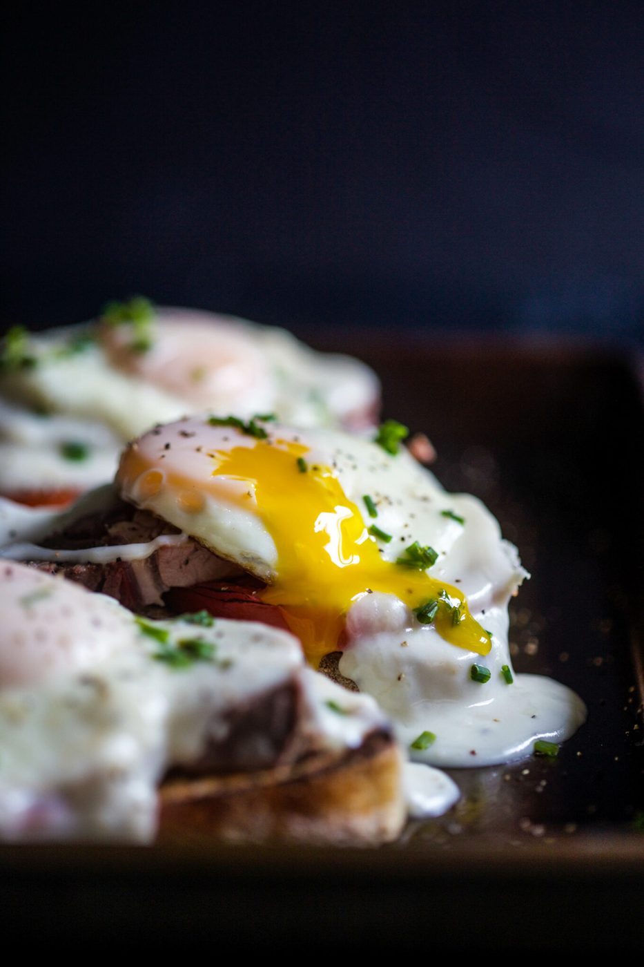 Prime Rib Hot Brown Egg Sandwiches