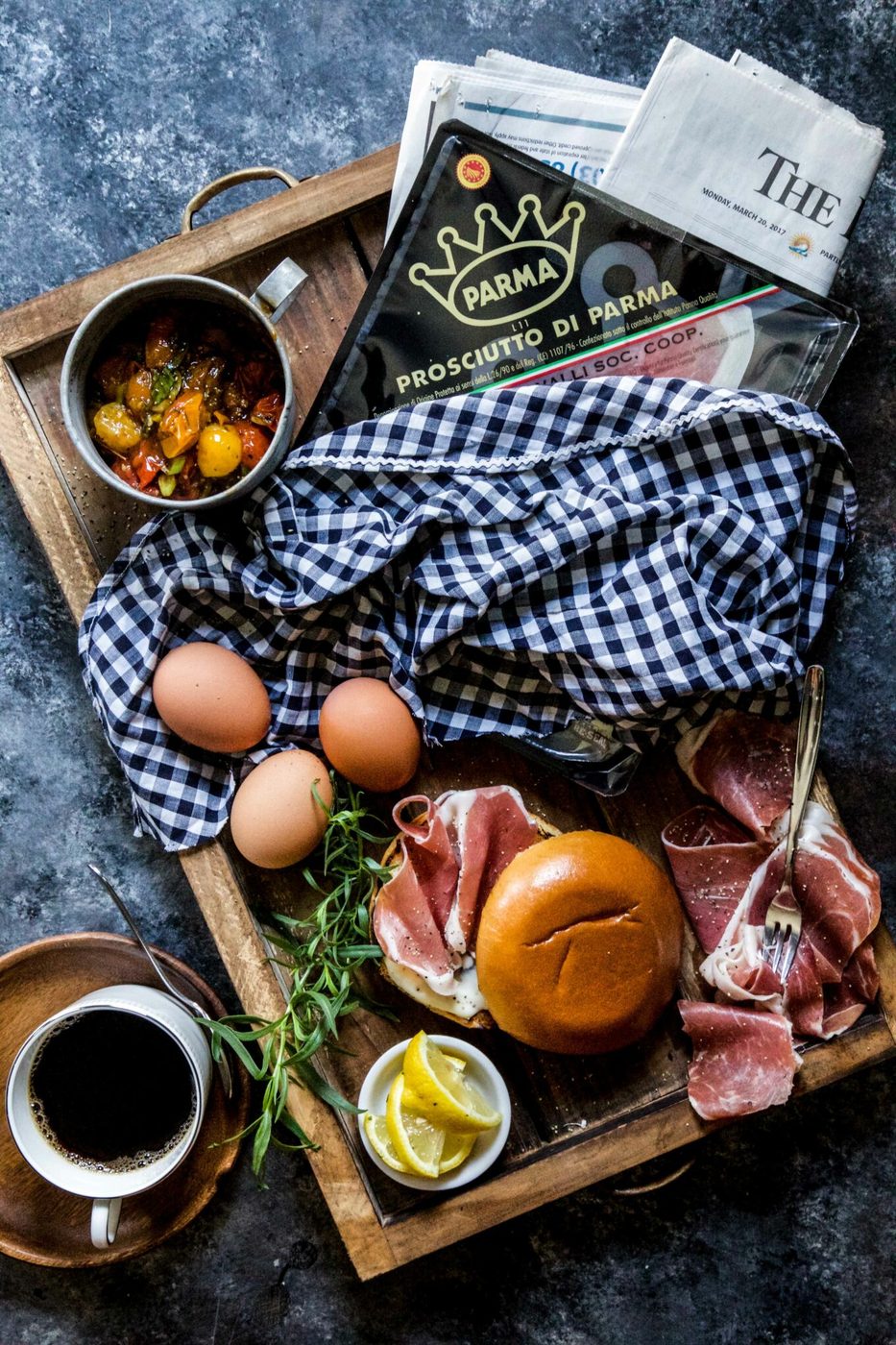 Prosciutto and Egg Sandwich