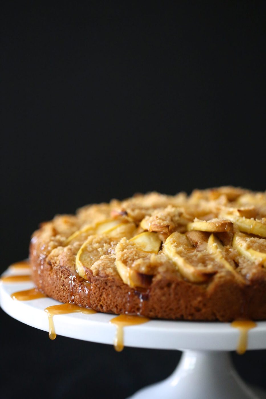 pumpkin apple cake with caramel www.climbinggriermountain.com