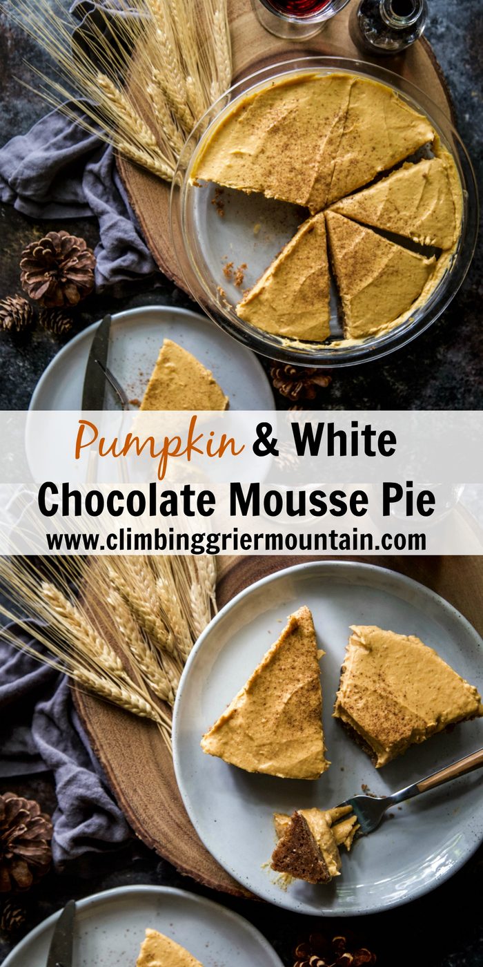 Pumpkin & White Chocolate Mousse Pie