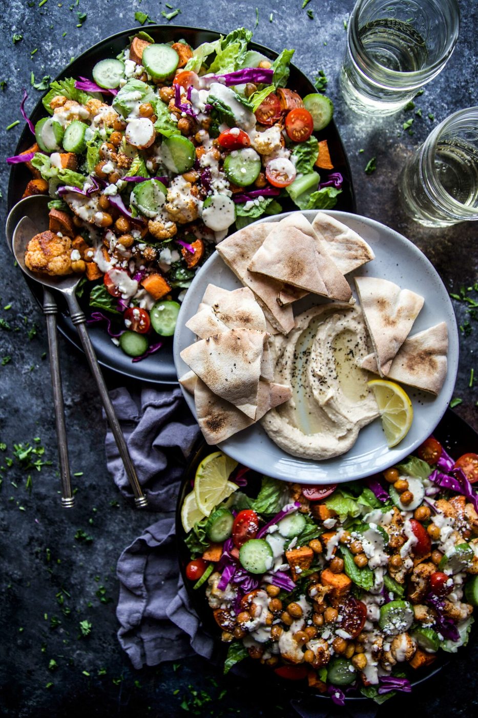 Veggie Shawarma Bowls, roasted