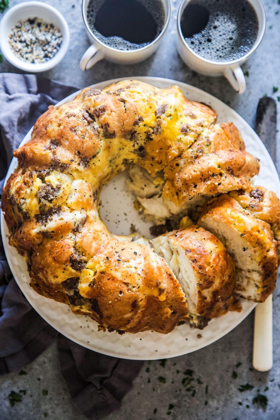 Breakfast Monkey Bread, savory