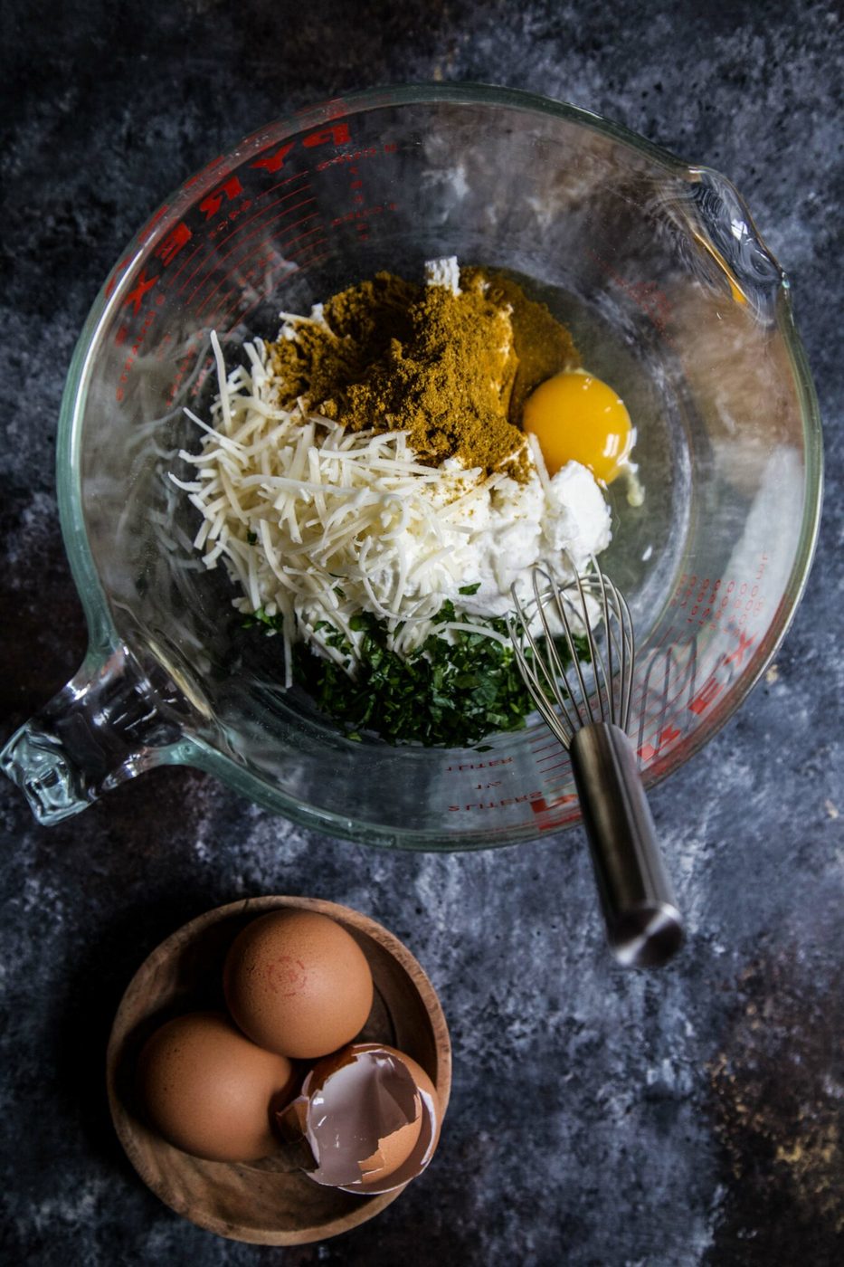 Shawarma Pizza Frittata with Crispy Kale