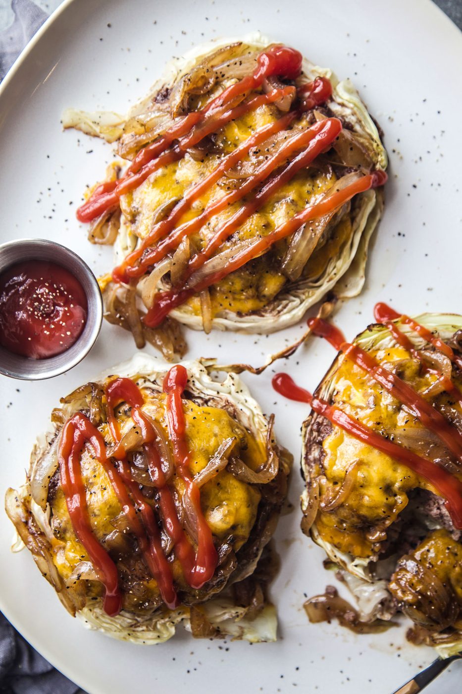 Sheet Pan Cabbage Burgers