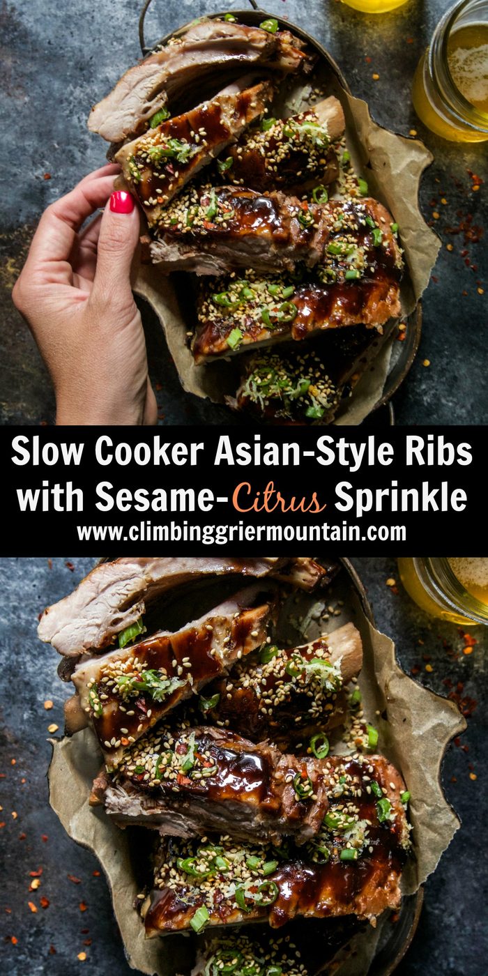 Slow Cooker Asian-Style Ribs with Sesame-Citrus Sprinkle