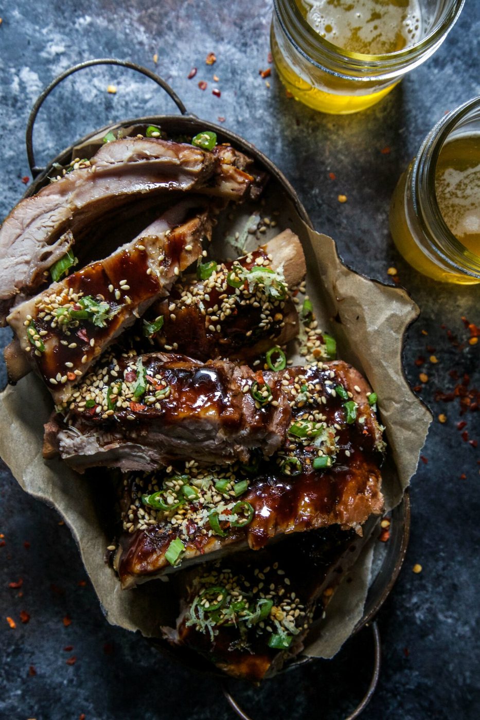 Sesame-Citrus Sprinkle on slow Cooker Asian-Style Ribs