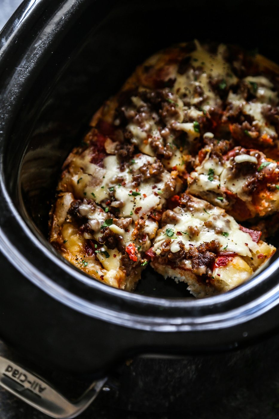 Slow Cooker Meat Lovers Pizza