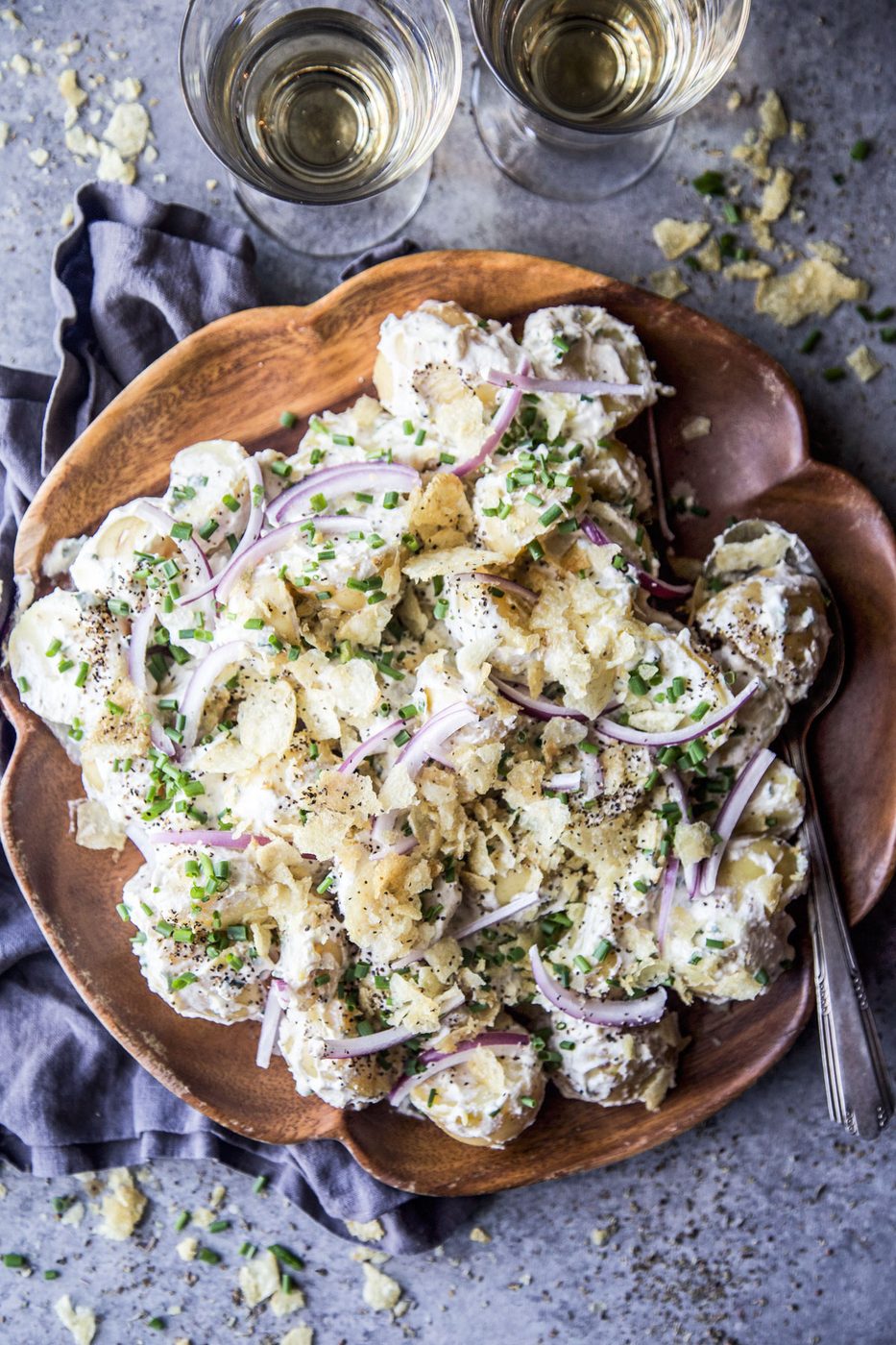 Sour Cream & Onion Potato Salad, simple