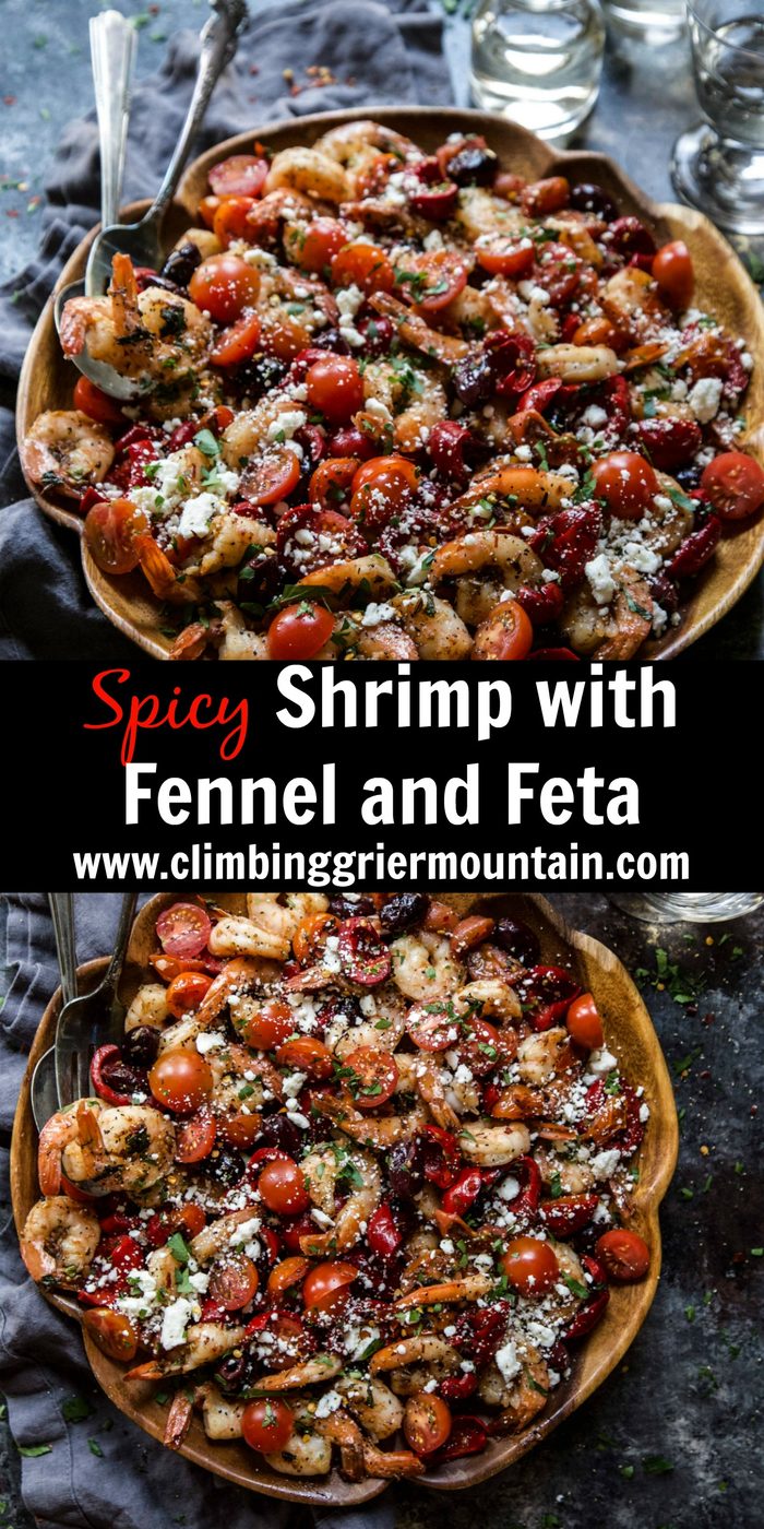 Spicy Shrimp with Fennel and Feta