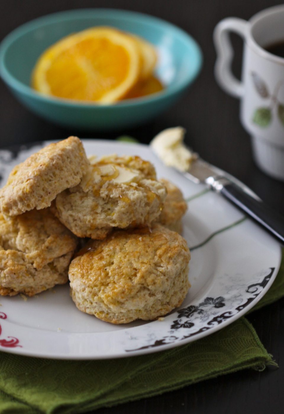 Sugary orange biscuits