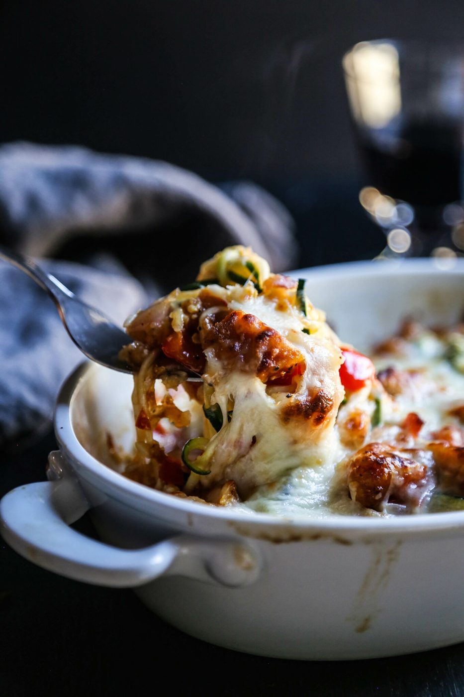 Sweet & Sour Chicken Zoodle Bake