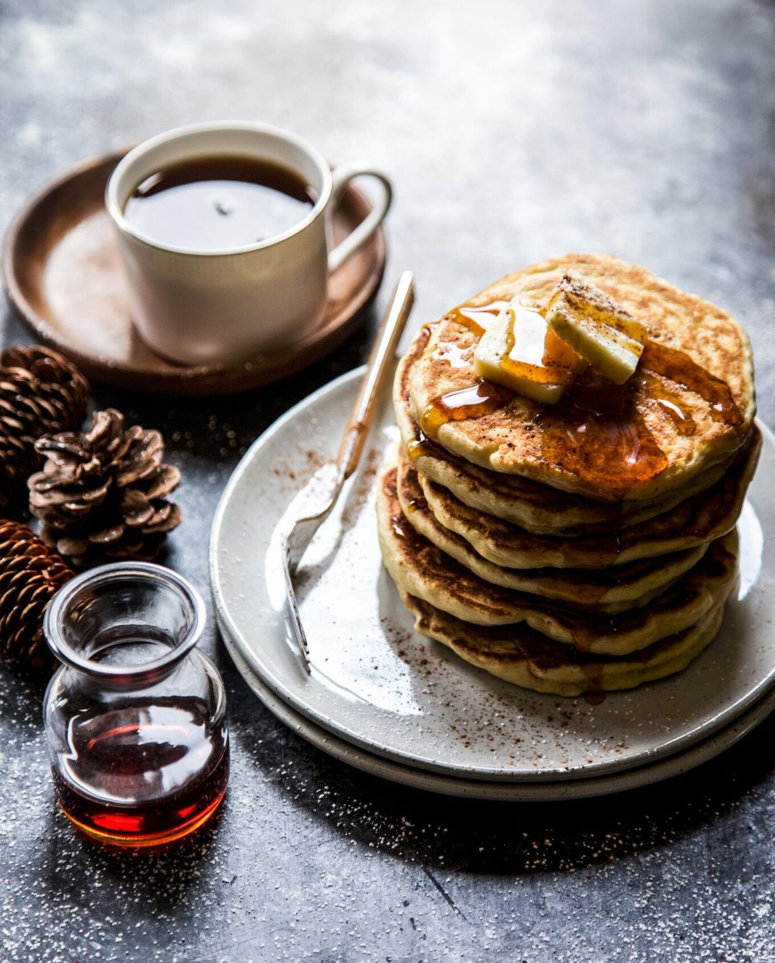 Tahini Chai Pancakes