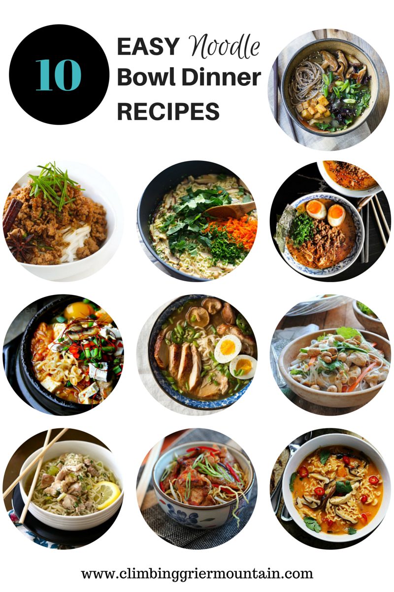 Ten simple noodle bowl recipes