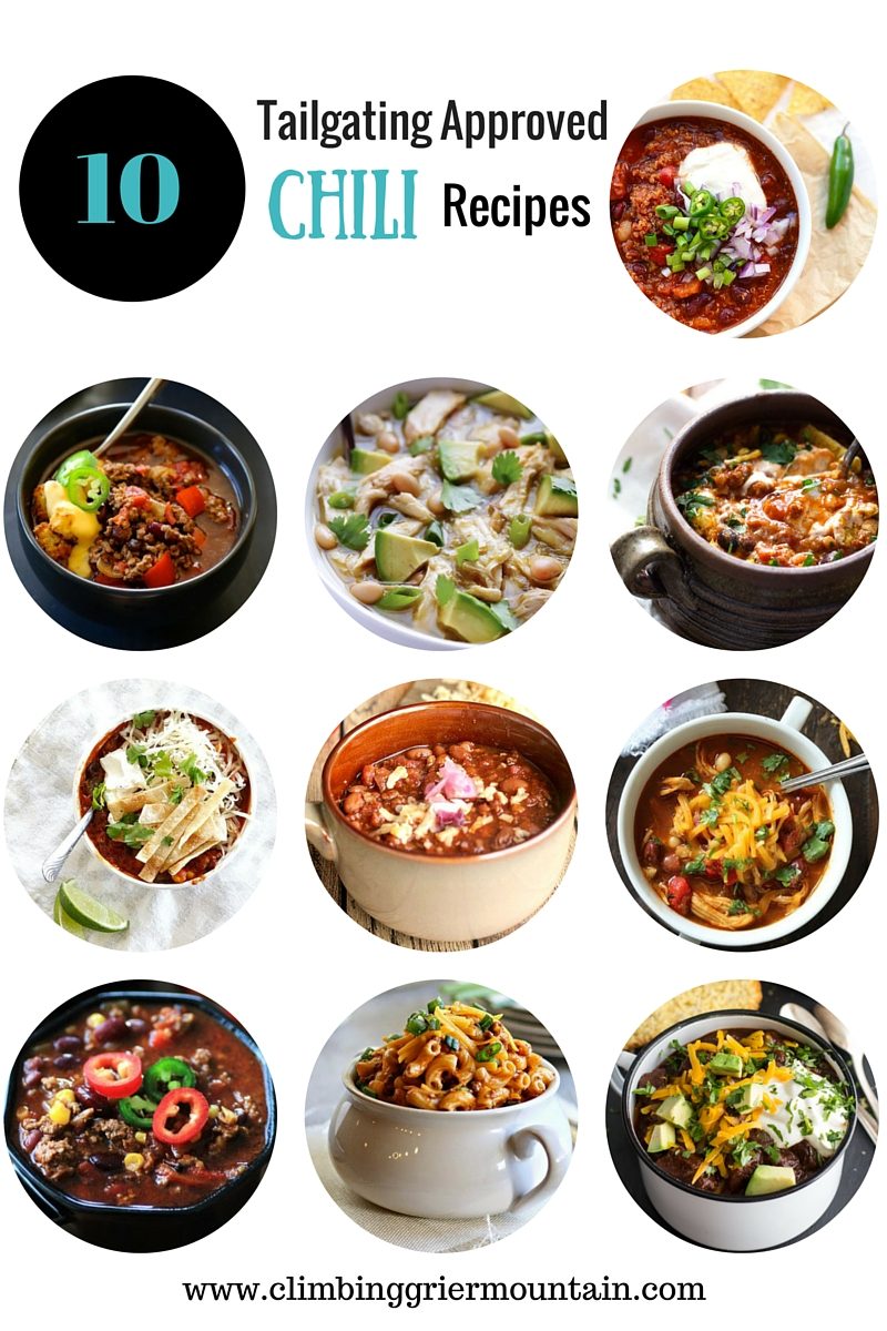 10 tailgating approved chili recipes