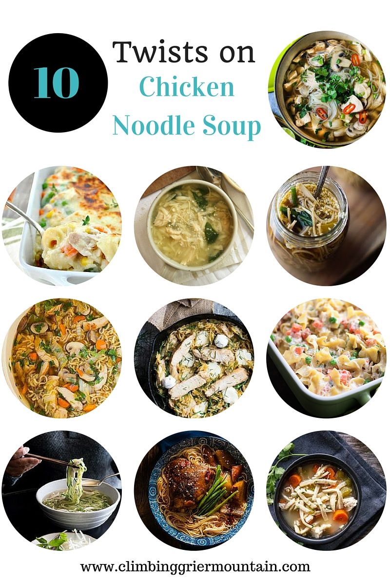 Ten twists on chicken noodle soup recipes