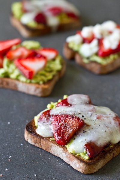 #2 Avocado Strawberry + Goat Cheese Sandwich