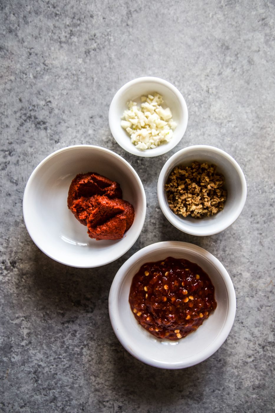 thai spices in bowls