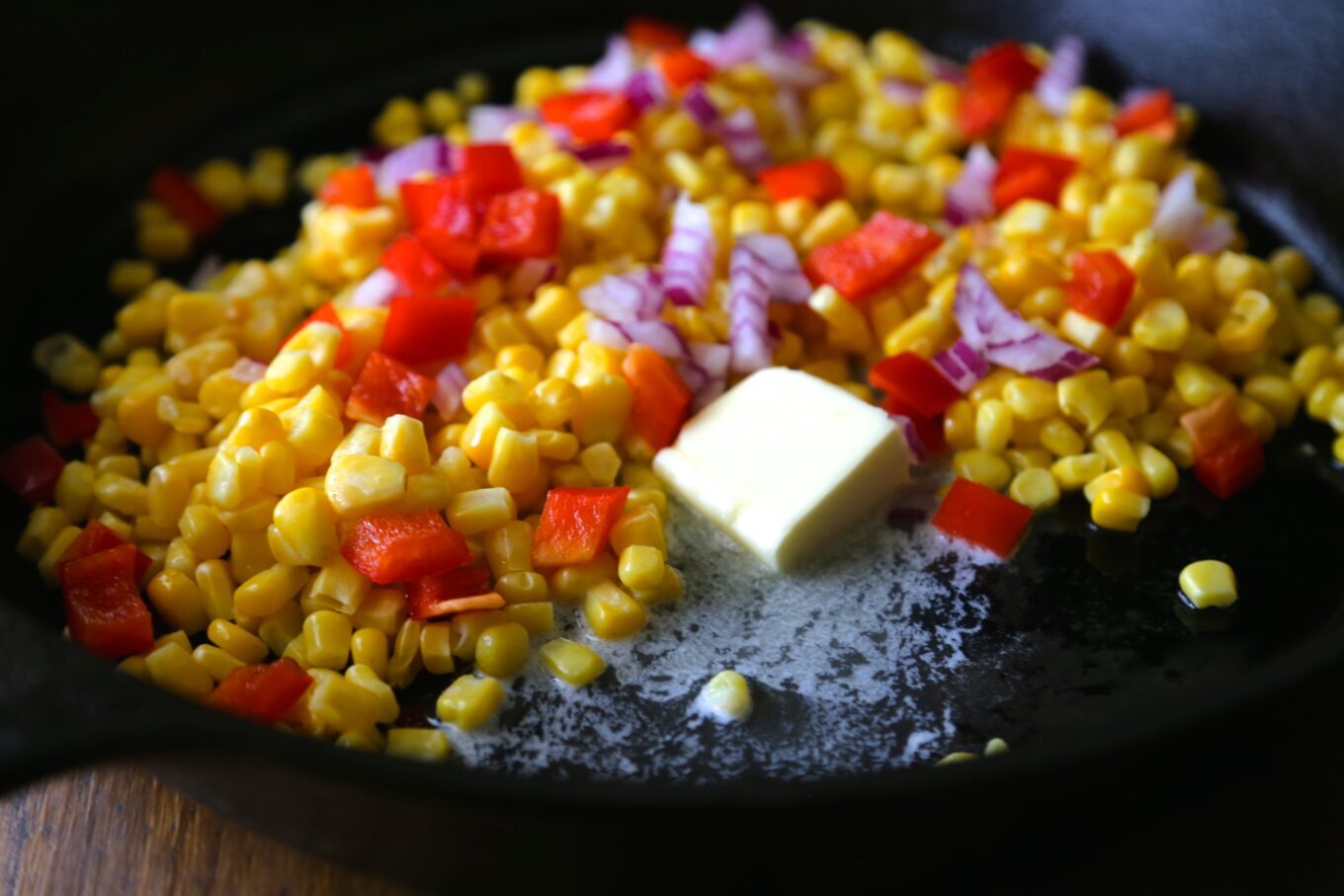thai-glazed skillet corn
