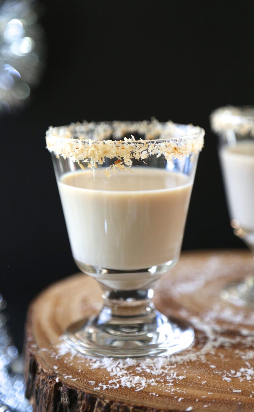 the midnight giggle with toasted coconut
