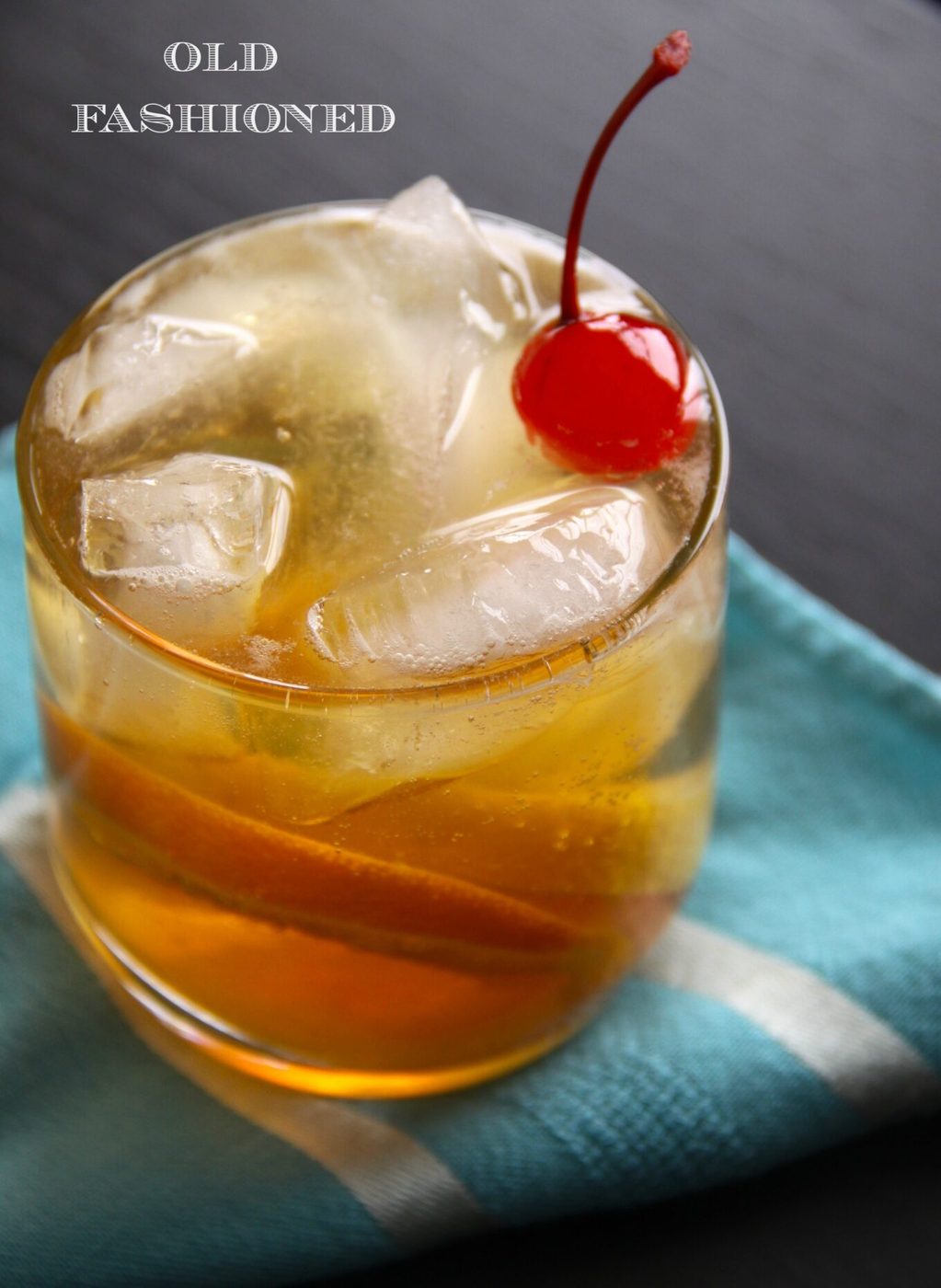 Old fashioned cocktail