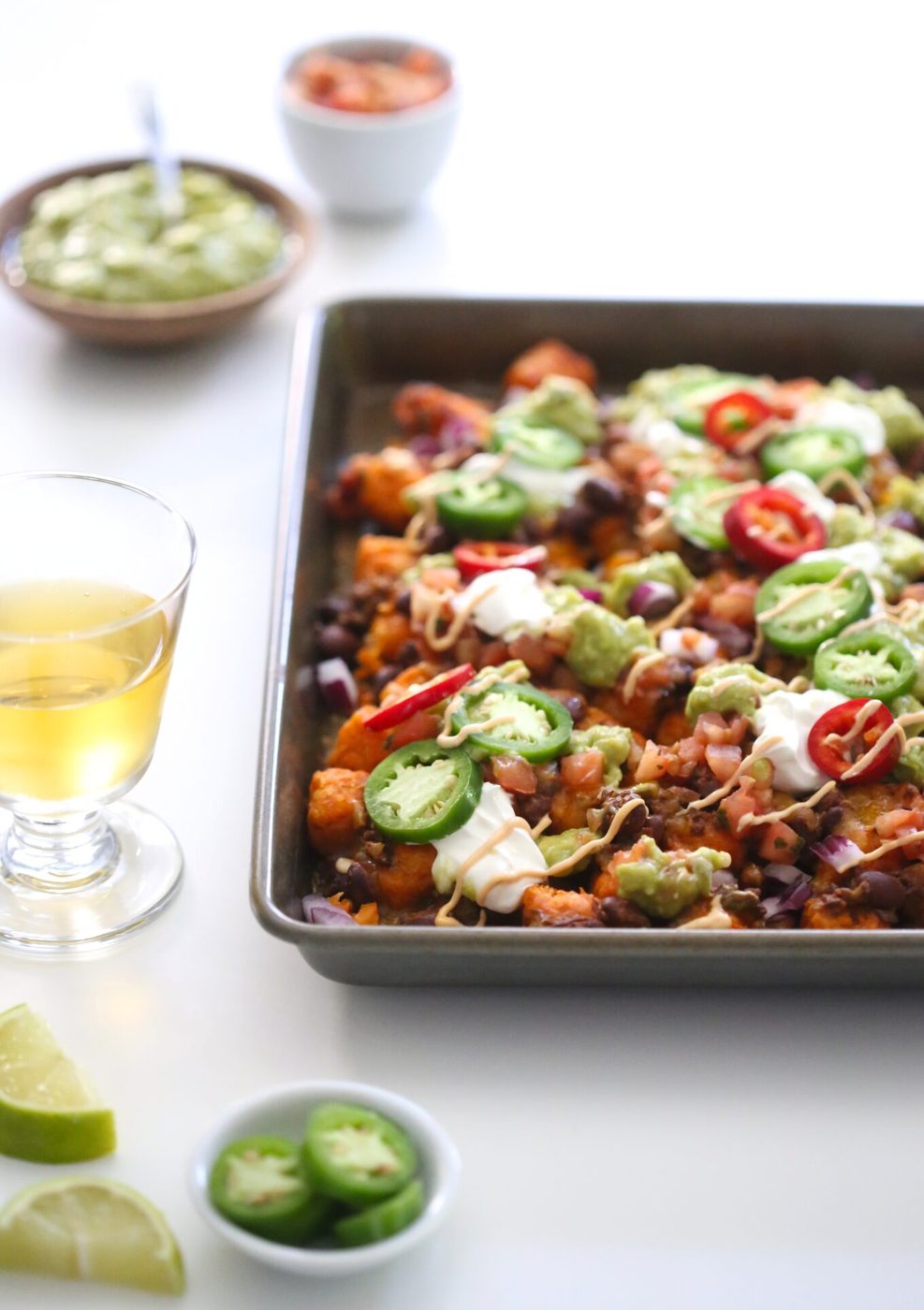 Ultimate Sweet Potato Totchos with Chipotle Aioli www.climbinggriermountain.com