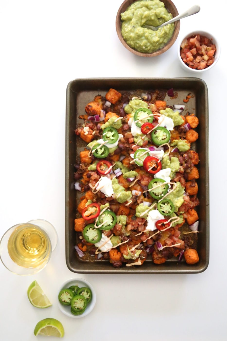 Ultimate Sweet Potato Totchos with Chipotle Aioli www.climbinggriermountain.com II