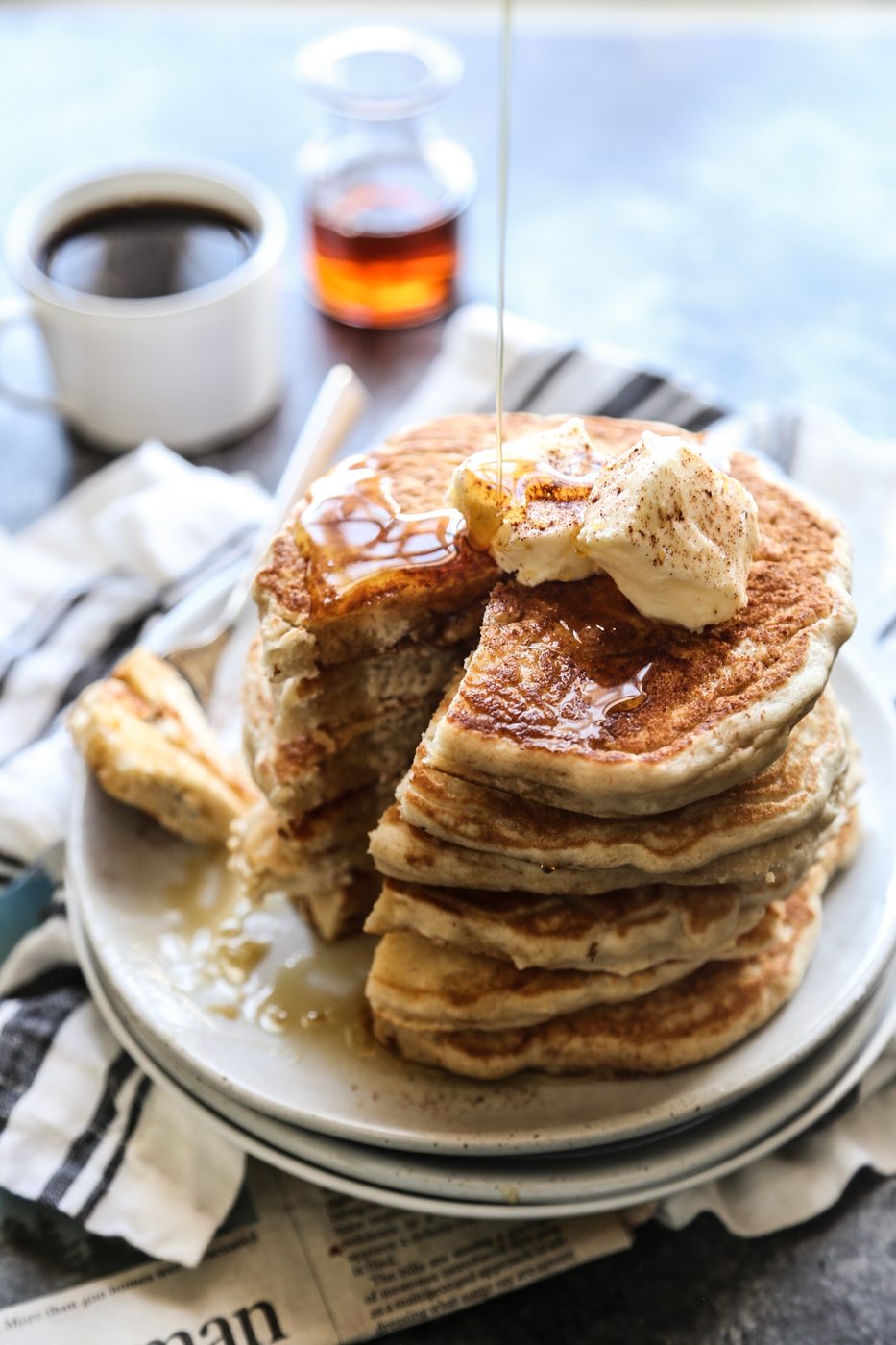 Cinnamon Butter on vietnamese Coffee Pancakes
