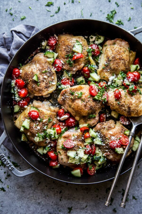 Mediterranean-Chicken-Thighs-with-Lemon-Cucumber-Relish
