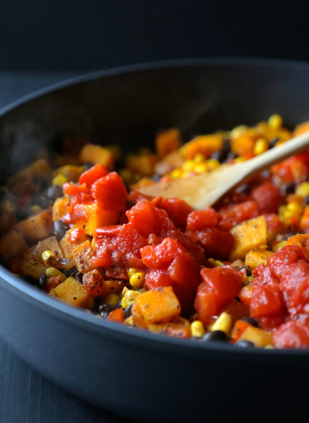 winter squash tamale pie with harissa