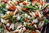Vibrant Springtime Chickpea Pasta with Garden Vegetables