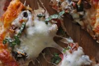 Caramelized Balsamic Onion Naan Pizza with Pepperoni and Ricotta