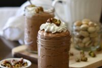 Chocolate Mousse with Candied Pistachio Crunch