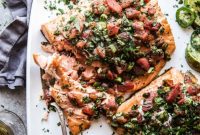 Smoked Salmon with Fresh Tomato and Cilantro